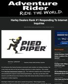 ADVRIDER Harley Dealers Rank #1 Responding To Internet Inquiries