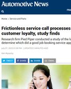 Automotive News Frictionless service call processes can enhance customer loyalty, study finds