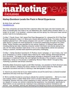 American Marketing Association: Marketing News Exclusives Harley-Davidson Leads the Pack in Retail Experience