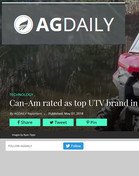Ag Daily Can-Am rated as top UTV brand in Prospect Satisfaction Index