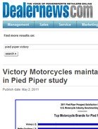 Dealernews Victory Motorcycles maintains No. 1 ranking in Pied Piper study