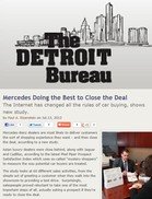 The Detroit Bureau Mercedes Doing the Best to Close the Deal