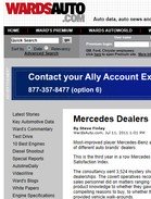 Wards Auto Mercedes Dealers Top Sales-Effectiveness List