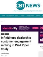 CBT News Infiniti tops dealership customer engagement ranking in Pied Piper study