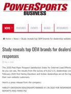POWERSPORTS BUSINESS Study reveals top OEM brands for dealership website responses