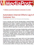 Media Post Automakers Internet Efforts Lag In-Person Customer Svc.