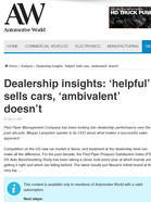 Automotive World Dealership Insights: ‘Helpful' sells cars, ‘Ambivalent' doesn't