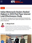 Motorcycle Powersports News Indian Motorcycle Dealers Ranked Highest in 2024 Pied Piper Internet Lead Effectiveness Study