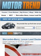 MOTOR TREND Mercedes-Benz, Lexus Lead Dealer Shopping Satisfaction Survey