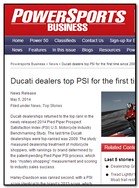 Powersports Business Ducati dealers top PSI for the first time since 2009