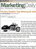 MediaPost Victory dealers top motorcycle satisfaction study