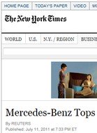 New York Times Mercedes-Benz tops study of U.S. auto dealers