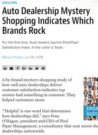 Wards Auto Auto Dealership Mystery Shopping Indicates Which Brands Rock