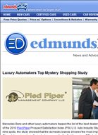 Edmunds Daily Luxury Automakers Top Mystery Shopping Study