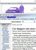 The Detroit News Car shoppers rate stores: Survey shows luxury brand dealers give customers best treatment