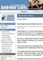 LA Times Acura tops survey of dealer service