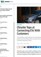 Wards Auto Chrysler Tops at Connecting EVs With Customers - The Pied Piper study looked at how well automakers and dealers do at promoting electric vehicles and at handling customers interested in them.