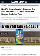 CarScoops.com Need To Book A Service? These Are The Best And Worst U.S. Dealer Groups For Booking Workshop Time