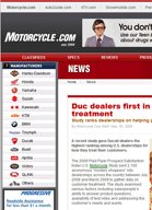 Motorcycle.com Duc dealers first in customer treatment - Study ranks dealerships on helping prospective customers