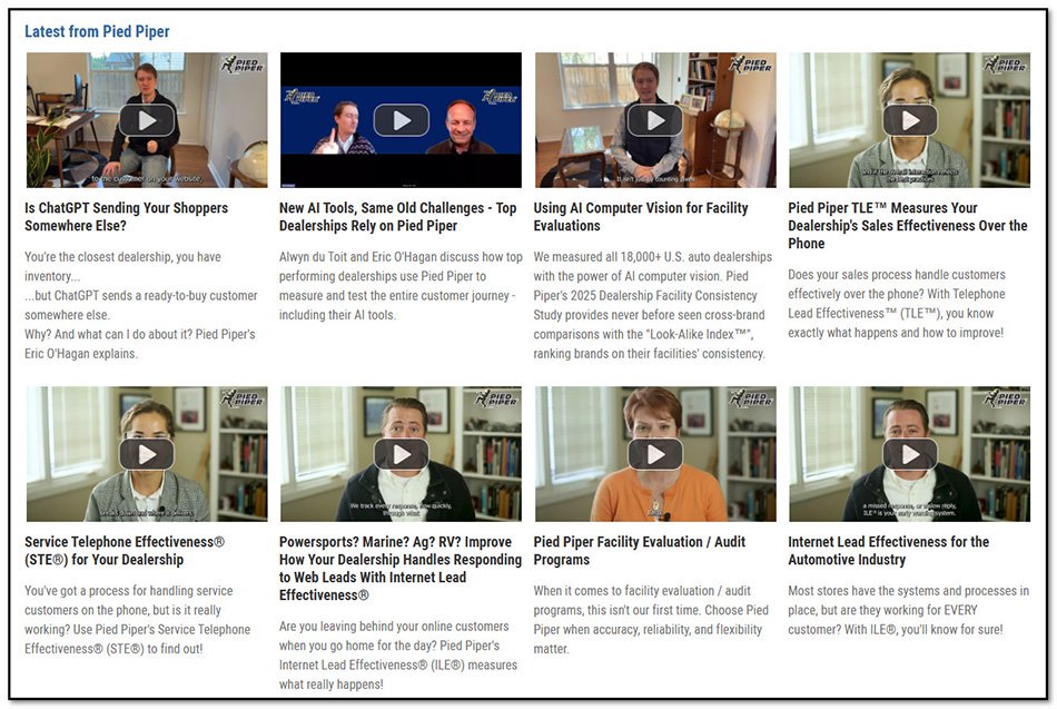 Latest from Pied Piper - Learning, Training & Best Practices