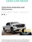 Used Car News Study Ranks Dealership Lead Effectiveness