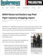 Dealernews BMW Motorrad Dealers top Pied Piper mystery shopping report