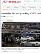 CANADA.COM Mercedes-Benz, Lexus Top Ranking of U.S. Dealerships