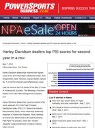 PowerSports Business Harley-Davidson dealers top PSI scores for second year in a row