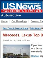 U.S. NEWS & WORLD REPORT Mercedes, Lexus Top Dealership Experience Survey