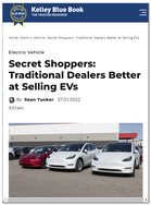 Kelley Blue Book Secret Shoppers: Traditional Dealers Better at Selling EVs