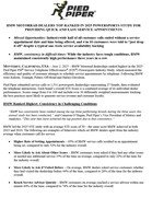 Press Release: BMW MOTORRAD DEALERS TOP-RANKED IN 2025 POWERSPORTS STUDY FOR PROVIDING QUICK AND EASY SERVICE APPOINTMENTS Missed Opportunities: Industrywide half of all customer calls ended without a service appointment date and time being offered, and 4 in 10 customers were told to "just drop it off" despite a typical one-week service availability backlog