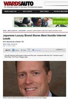 Ward's Auto Japanese Luxury Brand Stores Best Handle Internet Leads