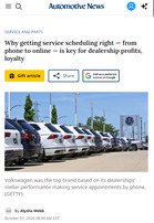 Automotive News Why getting service scheduling right — from phone to online — is key for dealership profits, loyalty