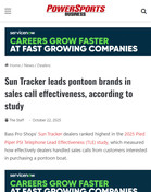 Powersports Business Sun Tracker leads pontoon brands in sales call effectiveness, according to study