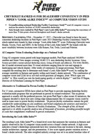 Press Release: CHEVROLET RANKED #1 FOR DEALERSHIP CONSISTENCY IN PIED PIPER'S “LOOK-ALIKE INDEX™” AI COMPUTER VISION STUDY 