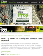 Green Industry Pros Death By Voicemail: Solving The 'Quote Friction' Problem