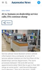 Automotive News – Daily Drive Podcast AI vs. humans on dealership service calls