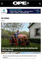 OPE Magazine Half of tractor shoppers get no response after submitting online inquiries, study says