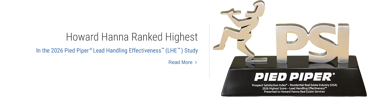 Howard Hanna Ranked Highest In the 2026 Pied Piper(R) Lead Handling Effectiveness (LHE) Study. Read More
